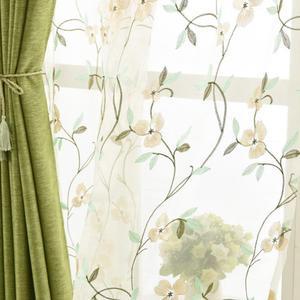 린넨 자수 컨트리 패브릭 얇은 패션 작은 들녘 체크 스타일 코튼 크리스마스 북유럽