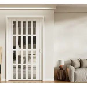 무타공 중문 설치 아파트 현관 접이식 도어