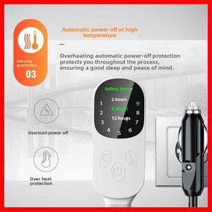 듀얼 전압 12V 또는 24V 차량용 온열 매트리스 휴대용 야외 캠핑 여행용 침대 2단계 9단계 조절 가능