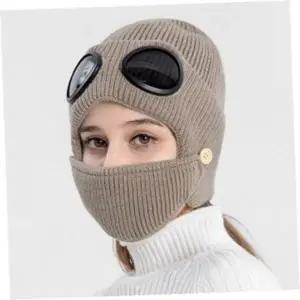 ( )겨울고글비니 제이콥 마스크 고글비니 방한 니트 연예인 겨울비니 마스크비니 방한 겨울 고글비니 니트