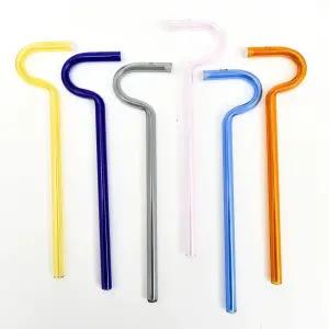 가로빨대 주름방지빨대 주름안생기는 투명 다회용 빨대 세트 입술