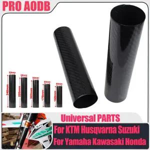 가와사키 스즈키 KTM 모토크로스 카본 파이버 프론트 포크 가드 랩 커버 160mm 178mm 202mm 225mm 혼다 호
