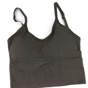 [골드스마일]데일리 편한 슬림핏 브라탑 캡 내장 이너 나시 회색