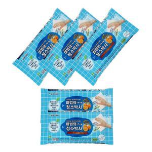 얼룩 제거 물티슈 5개 욕실 주방 차량 외부 얼룩 세척