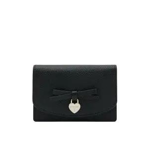 [제이에스티나] JANE 리본플랩카드지갑 BK (JSNCSF6BS746BK010)