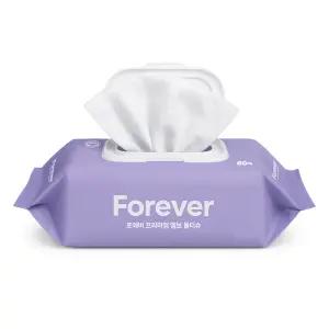 깨끗하고 순수한 포에버 프리미엄 물티슈 80매입 6팩 아기/어른 공용물티슈