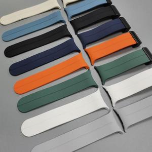 삼성 갤럭시 시계 울트라 2025 스트랩 갤럭시 Watch7 울트라 47mm 스포츠 팔찌에 대한 자기 접는 버클 실리