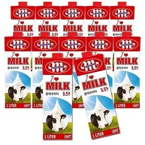 [셀러허브 식품]믈레코비타 폴란드 수입멸균우유 1000ml 12입