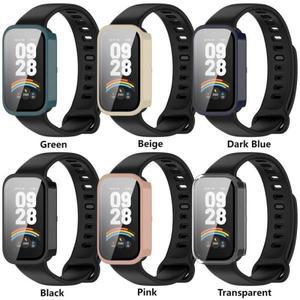 Xiaomi Mi Band 9 용 PC + 강화 유리 케이스 Redmi Band 3 Accesso 용 Active Smartwatch 밴드 화면 보호기