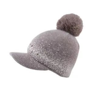 겨울 여자 귀달이 모자 마개 골프 방한 니트 썬캡벙거지 가을 엄마 따뜻한 중년여성 털방울 중년 선물