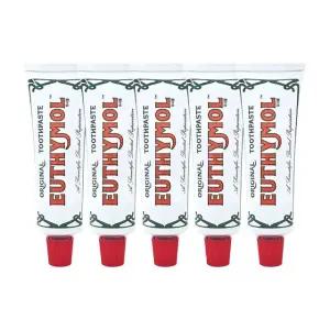 [ EUTHYMOL ] 유시몰 오리지널 핑크 치약 대용량 120g 5개