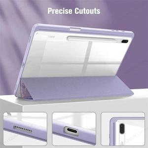 삼성 갤럭시 탭 S9 FE 11 S10 플러스 12.4 인치 케이스 연필 홀더 태블릿 커버 Funda
