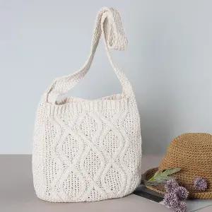 여성 니트 크로스백 에코백 뜨개 가방 에코백 여성가방 가벼운가방