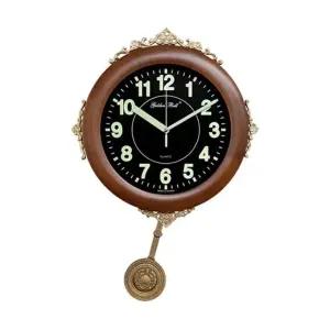 고품질 GB4414 야광 무소음 원목 주석 추 벽시계 월넛 (WFKEPY2)