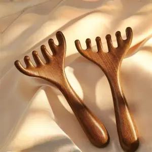 두피 괄사 마사지빗 머리 지압 마사지기 얼굴 바디 두피괄사마사지기