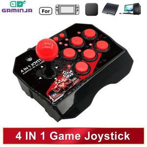GAMINJA 4-in 1Game 조이스틱(3M 호환 USB 케이블 포함) 터보 게임 콘솔 닌텐도 호환 Switch Android TV PS