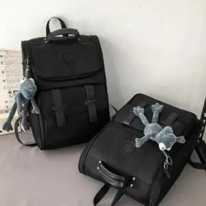 ( )남녀공용 고등학생 대학생 캐주얼 신학기 백팩 가방 블랙