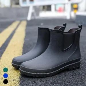 베이직 남자 장화 남성 레인부츠 숏장화 장마신발