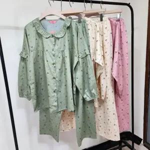 국산 여성 면 앵두 잠옷세트