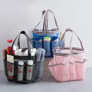 포켓메쉬목욕가방 수영장비치백 물빠짐 메쉬 그물가방_24088311