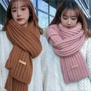 꽈배기 풍성 6컬러 방한 니트 겨울 넥워머 목도리 머플러