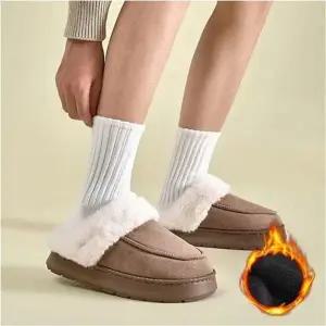 스웨이드 뮬 털슬리퍼 퍼안감 실내화 남자 겨울