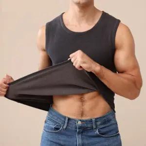 남자 기모 겨울 남성 런닝 면 보온 민소매 내의 나시