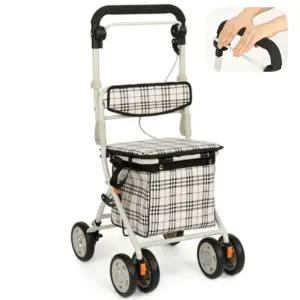 부모 어르신 쇼핑 쉽고 편안한 경량 실버 의료 보행기 노인카트 보행보조차 산책
