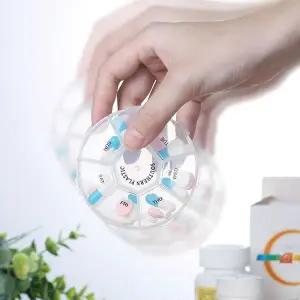 튼튼한 요일별 약통 고급 휴대용 알약 투명 케이스