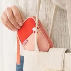 휴대용약통 휴대용 비상약 약파우치 핑크