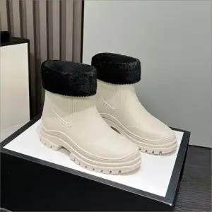 여성 레인부츠 털내피 탈부착 기모 방한부츠 3색