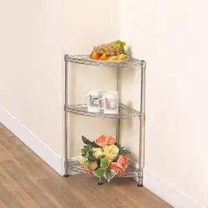 메탈 코너정리대 3단 메탈렉 메탈선반 베란다선반 창고선반 선반 진열대 주방선반 베란다진열대