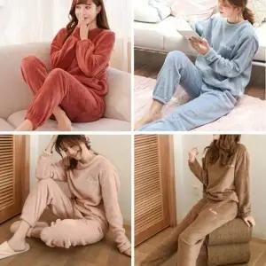 톡톡보들 극세사 수면잠옷 상하세트 도톰 수면잠옷