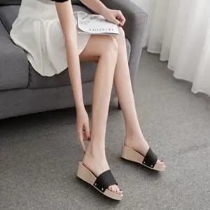 여름 컬러슬리퍼 여성 사무실 통굽슬리퍼