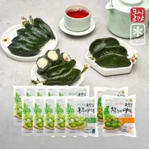 [신세계라이브쇼핑]모시로만 모싯잎 동부생떡10봉+참깨생떡2봉 총12봉