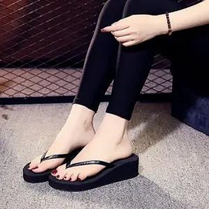 여성통굽조리 바캉스 비치 여자 키높이 쪼리 5cm