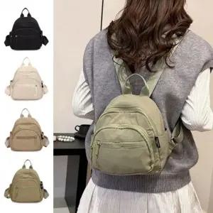 여성 미니가방 미니 백팩 가벼운 나일론가방 귀여운 숄더백팩 미니 가방 여자 보조 나일론백팩