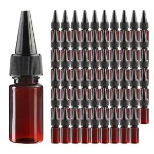 블랙 뾰족캡 브라운 10ml 60개 플라스틱 화장품용기 WECCB8D