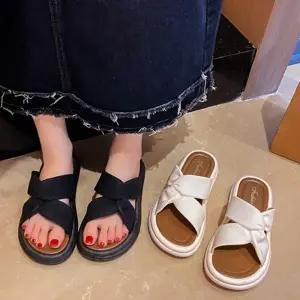 패션 낸시 6062 여성 슬리퍼 캐쥬얼 비치 슬리퍼 샌들