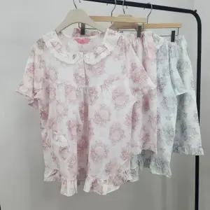 국산 여성 여름 면 반팔잠옷세트