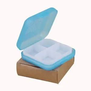 메이컬 4칸 미니 알약케이스 알약보관 휴대약통 블루