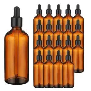 향수용기 블랙유광 뚜껑 스포이드 브라운 공병 100ml WEE6DF8