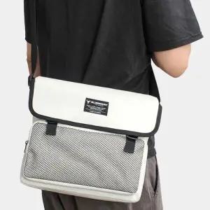 전면 메쉬 소재 포켓 남녀공용 메신저백 크로스백 WEED3BB