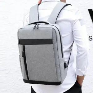 세로지퍼 USB 포트 백팩 학생 직장인 노트북 패션가방 WEED4BE