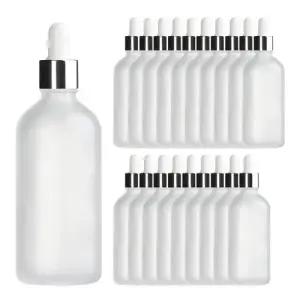 실버 뚜껑 100ml 20개 스포이드 불투명 공병 향수용기 WEE8461