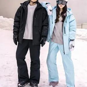 윈터브리즈 스키복 상하 세트 경량 방한 방수 방풍 스판 스키 스노우보드복 팬츠 바지 남성 여성
