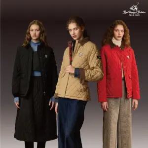 RCB POLO CLUB 25FW 여성 웜 플리스 퀼팅 자켓