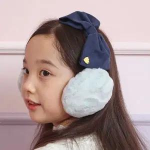 (색상 민트)리본포인트 아동 귀마개 여아 귀도리 방한 귀마개