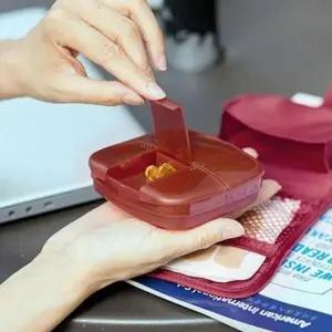 여행용 필수 아이템 다양한 수납 가능 다용도 구급함 파우치 7칸 알약 케이스 First