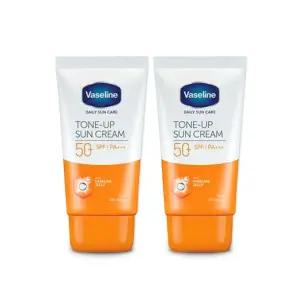 바세린 톤업 선크림 50ml 2개 선크림 톤업선크림 자외선차단제 선블록 SPF50+ PA+